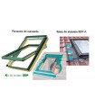 Fakro FTP-V U3 cu ramă EZV-A și kit de izolare XDP incluse pentru montaj complet